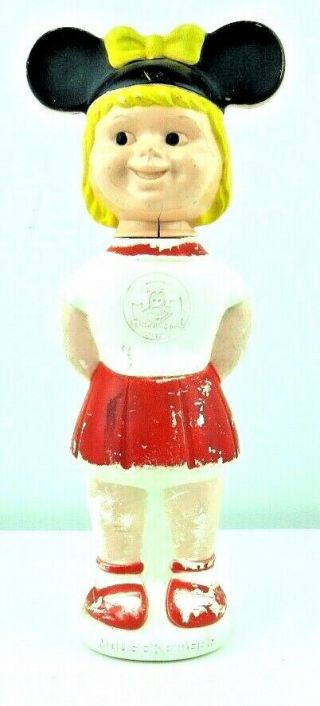 Vintage Soaky Disney Mouseketeer Girl Bath Bubble Soap Toy Bottle Colgate Imco