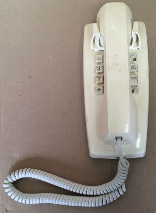 Vintage Traditional 100 Wall Phone At&t Push Button
