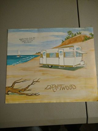 Vintage Sales Brochure: Driftwood Camper/ Travel Trailers1960 
