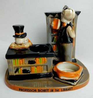 Yankee Candle Boney Bunch Professor Library Halloween Tea Light Candle Holder