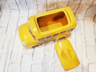 School Bus Cookie Jar Canister Yellow Ceramic Boston Warehouse Trading Co 3