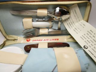 Vintage Japan Airlines Jal Travel Picnic Set Nos?