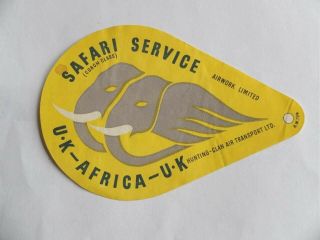 Vintage Airwork Airline Luggage Label