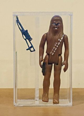 Star Wars Vintage Chewbacca Green Crossbow Loose Afa 85