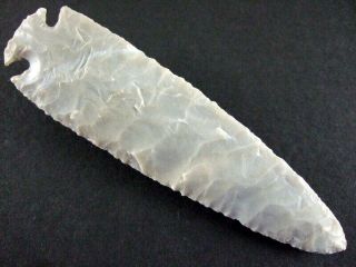 Fine Authentic 4 1/8 Inch Collector Grade Indiana Dovetail Point Arrowheads