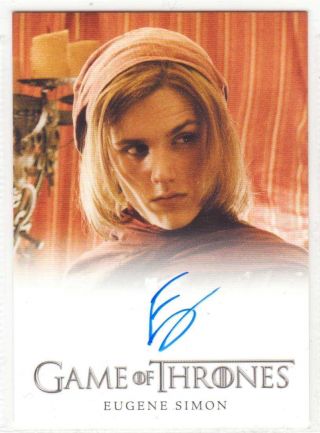 Game Of Thrones Season 4 - - Autograph 13 (d) : Eugene Simon / Lancel Lannister^