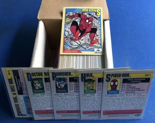 Marvel Universe Trading Cards Complete Set 1991 Series 2 W/.  5 Holograms