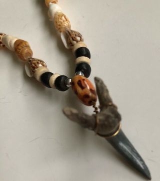 Vintage Shark Tooth Shells Beach Tribal Necklace 2