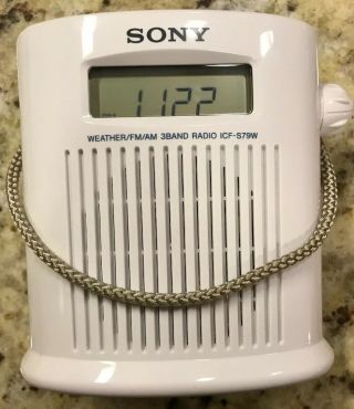 Sony Portable Radio Icf - S79w,  Fully Functional With Batteries