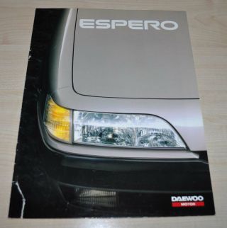 1996 Daewoo Espero Cars Sales Brochure Prospekt