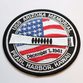 Uss Arizona National Memorial Pearl Harbor Souvenir Patch Hawaii Park Wwii