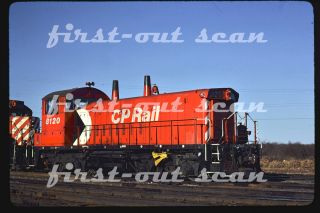 Slide - Canadian Pacific Cp 8120 Sw1200rs At Thunder Bay On 1981
