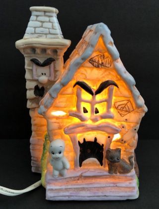 Vintage Halloween Casper The Friendly Ghost Light Porcelain House Figurine