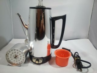 Vintage Ge Immersible 9 Cup Coffee Maker Percolator A7p15