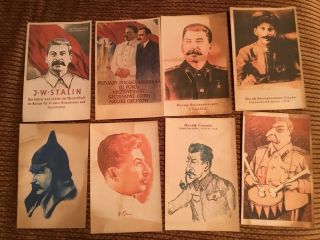 Russia Ww2 Stalin Postcards