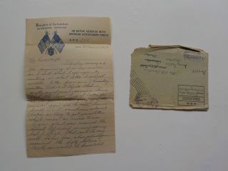 Wwi Letter 1919 Baseball Equipment 9th Field Battalion Signal Corps Aef War Ww1