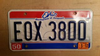 License Plate,  Ohio,  Birthplace Of Aviation,  Mahoning County,  Eox 3800,  Sunrise