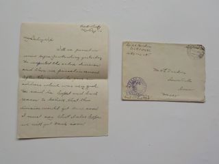 Wwi Letter 1919 Esch Luxembourg 11th Infantry Show Chorus Girls Aef Ww I Ww1