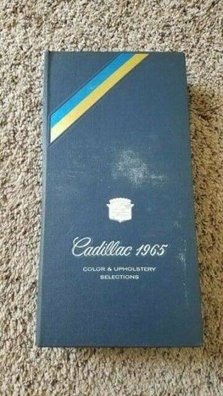 1965 Cadillac Color & Upholstery Selections Binder