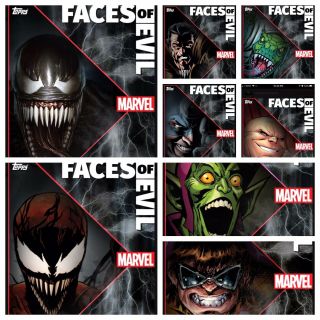 Topps Marvel Collect Digital Faces Of Evil Motion Wave 2 Set 7 Cards Award Ready
