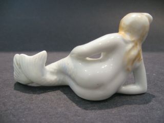 Vintage Ceramic Blond Mermaid Figurine Made in Japan Aquarium Fish Bowl Figure 4