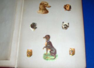 Victorian Scrap Book cir 1880s - 1890s Animals Dogs Ships,  embossed diecut scraps 5