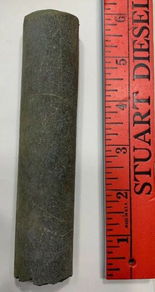 Core Rock Mineral Sample - Mining Drilling Collecting - Maine - Ryan 5.  75”x1.  3”