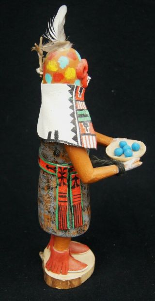Antique Hopi Kachina Doll Mudhead Signed Native American Hand Painted A8634 4