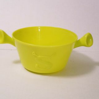 Shrek Plastic Vintage Green Bowls Kellogg Co Cereal Green Ogre Ears Dreamworks