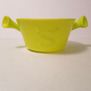 Shrek Plastic Vintage Green Bowls Kellogg Co Cereal Green Ogre Ears Dreamworks 6