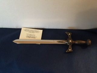 XENA WARRIOR PRINCESS Bronze Sword Letter Opener Rare 3