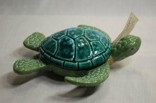 Hawaiian Sea Turtle Trinket Box 531/600 With Tag Ben Diller Signed/numbered
