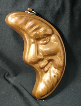 Old Wagner Copper Man In The Moon Mold Wall Hanging Made In West Germany