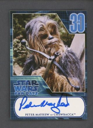 2007 Official Pix Star Wars Fan Days 30 Peter Mayhew As Chewbacca Auto