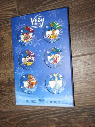 Disney Mickeys Very Merry Christmas Party 2014 Box Set With Completer Pin Le 900