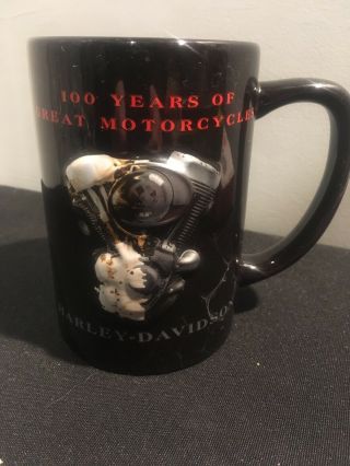 Harley Davidson 100 Years (1903 - 2003) Of Great Motorcycles Coffee Mug Cup