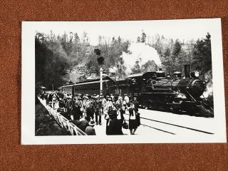 Louisville & Nashville Railroad Locomotive 365 Antique Photo @ Train Station