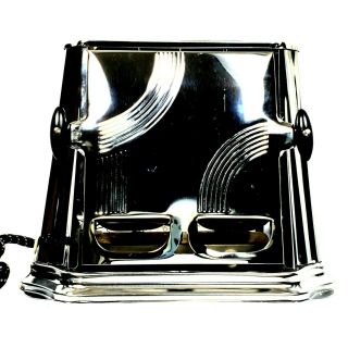 Vintage Son - Chief Turnover Series 680 Chrome Toaster Great