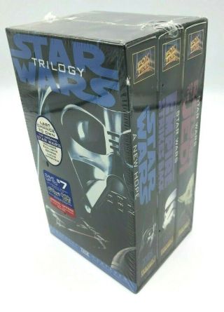 1995 Vintage Rare Star Wars Trilogy Vhs Box Set Thx Mastered