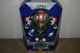 Vintage Christmas Toy Story Holiday Hero Buzz Lightyear 12 " Action Figure Mib