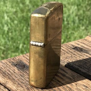 Vtg Zippo 1932 - 1990 Solid Brass Commemorative Cigarette Lighter 3