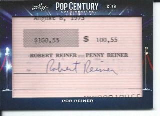 2019 Leaf Metal Pop Century Rob Reiner Cut Signature Autograph Pcc - Rr3