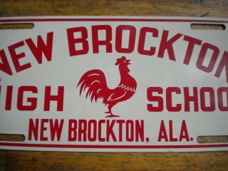 Vintage Brockton High School Alabama AL License Plate Car Truck Tag 2