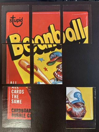 1973 Topps Wacky Packages Opc 3rd Series Partial Dark Puzzle Checklist
