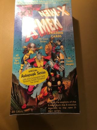 1991 X - Men Factory Card Box Jim Lee
