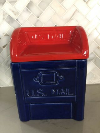 Vintage U.  S.  Mail Box Postal Cookie Jar