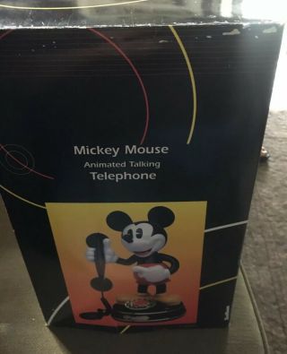 DISNEY Vintage 1997 Mickey Mouse Animated Talking Telephone 6