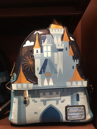 Disney Parks Magic Kingdom Cinderella Castle Backpack Loungefly In Hand