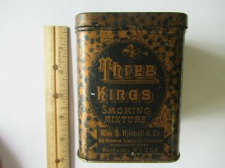 Vintage Tobacco Tin - - Three Kings - Smoking Mixture Tobacco