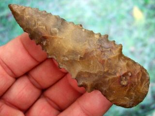 Fine 3 1/2 Inch G10 Georgia Boggy Branch Point With Arrowheads Artifacts